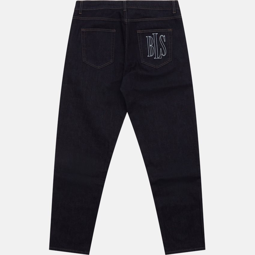 BLS Jeans OUTLINE LOGO JEANS 202208092 DARK BLUE